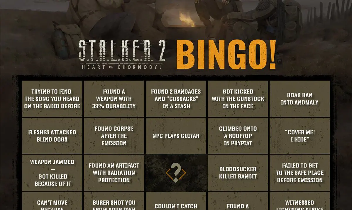 S.T.A.L.K.E.R. Zone Bingo Reveals Players' Wildest Gaming Moments