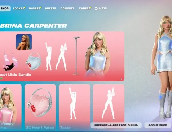 Sabrina Carpenter Returns to Fortnite Item Shop With Free Bonus