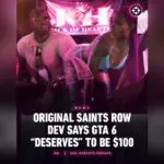 Saints Row Dev Says GTA 6 Deserves $100 Price Tag