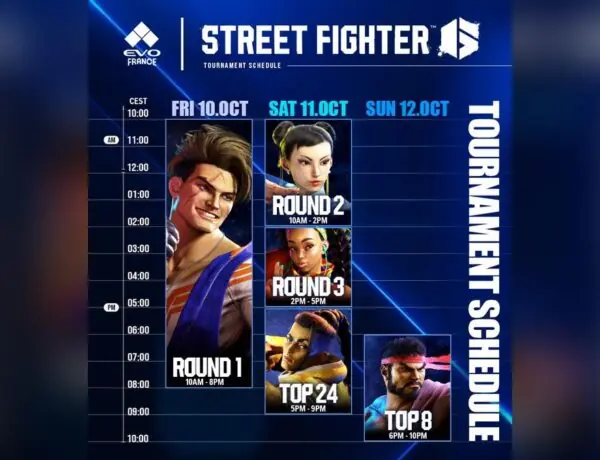 Street Fighter 6 EVO France 2025 Tournament Schedule Revealed