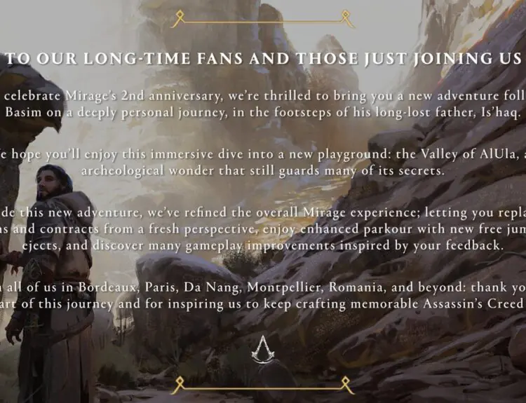 Assassin's Creed Mirage DLC Has Players Begging For More From Ubisoft Bordeaux