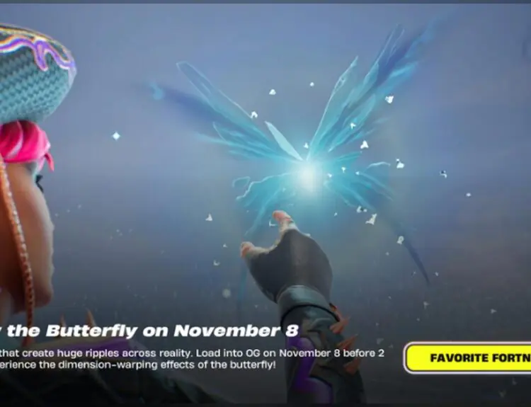 Fortnite OG Butterfly Event Brings Reality Warping Chaos November 8