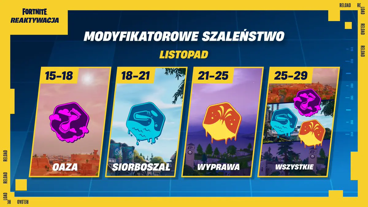 Fortnite Reload's Modifier Madness Event Brings Chaos Starting November 15th