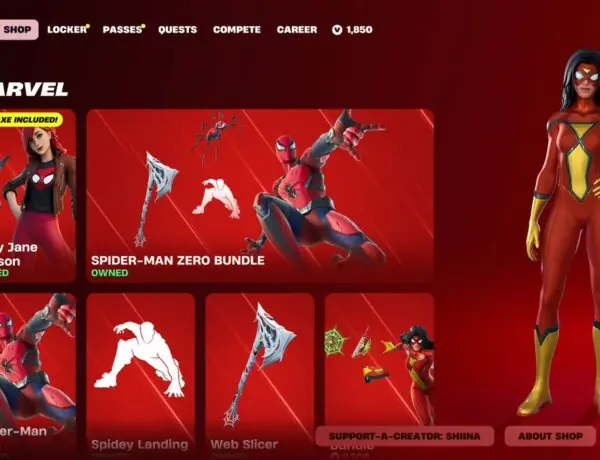 Fortnite's Marvel Skins Return With ShiinaBR's Epic Code