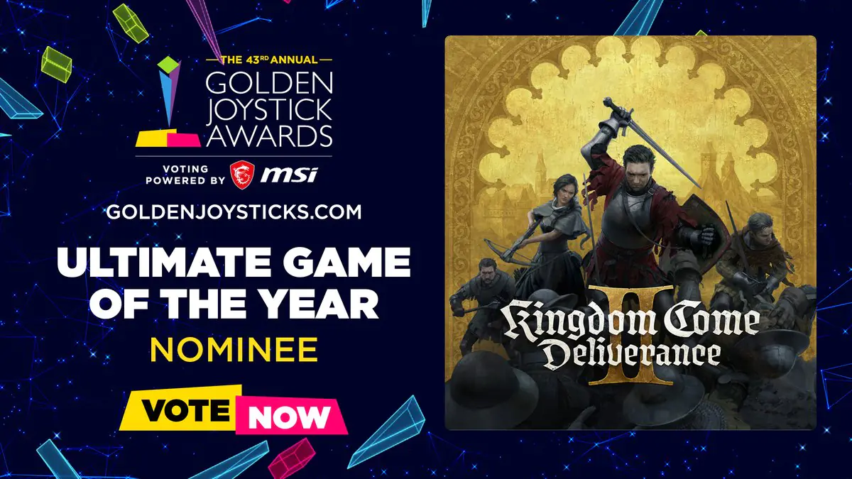 Kingdom Come Deliverance 2 Scores Golden Joystick Nomination Gamers Go Wild