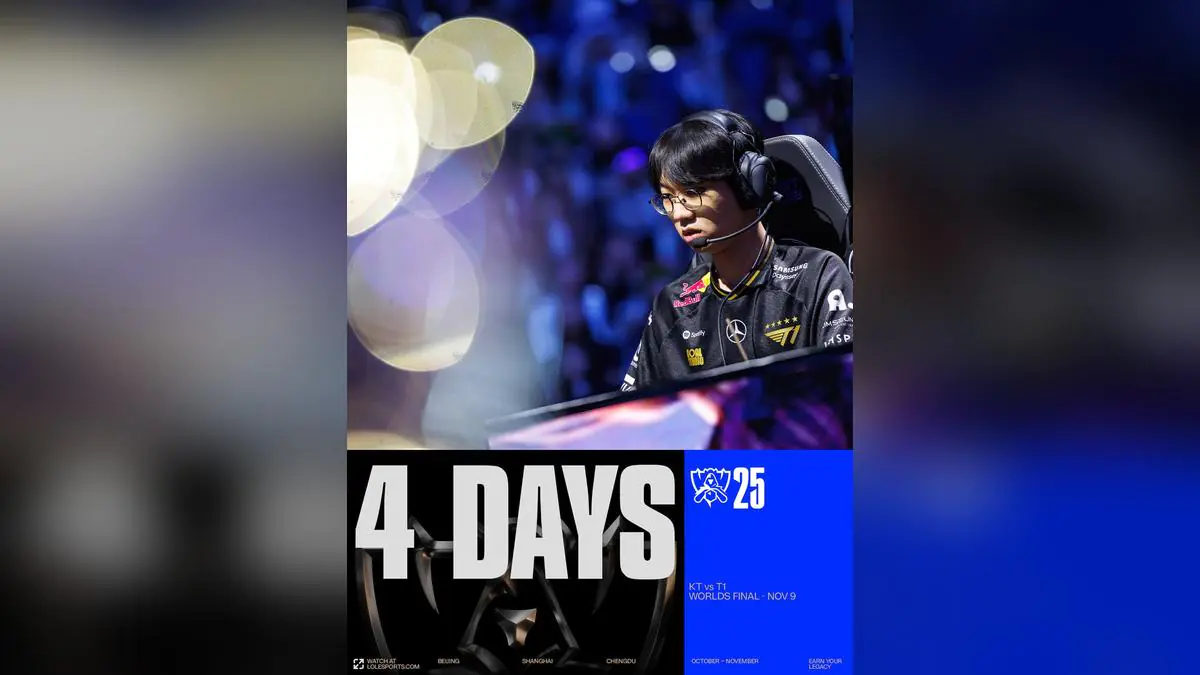 League of Legends Worlds 2025 Final Just Days Away With Massive Hype