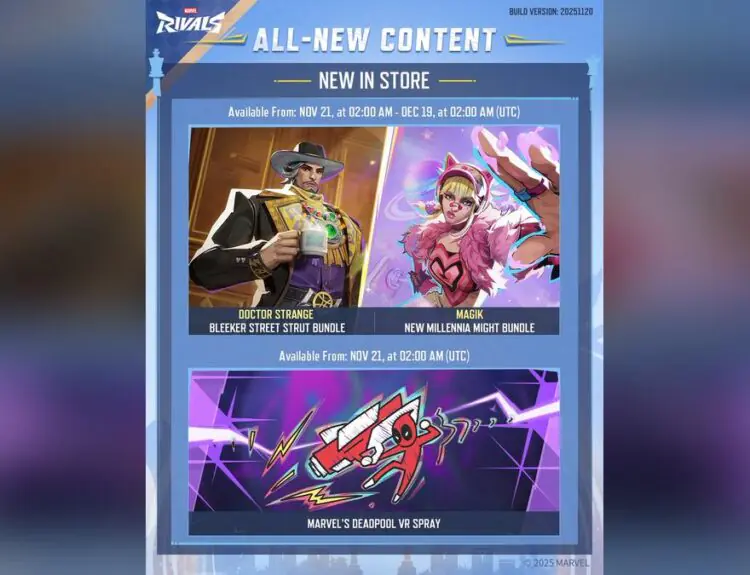 Marvel Rivals November 20th Patch Drops With No Downtime, But Players Demand Balance Changes