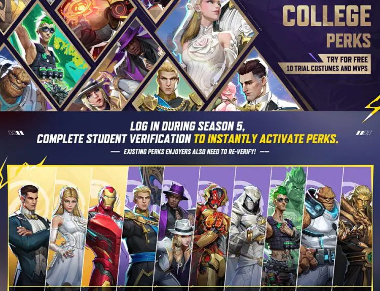 Marvel Rivals Season 5 Gives Students Free Costumes and Perks