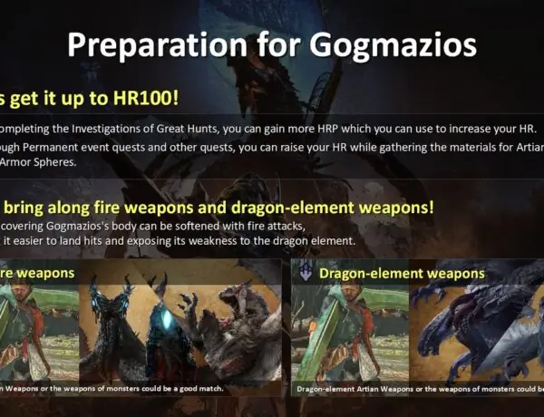 Monster Hunter's Gogmazios Returns in TU4 With Fiery New Mechanic