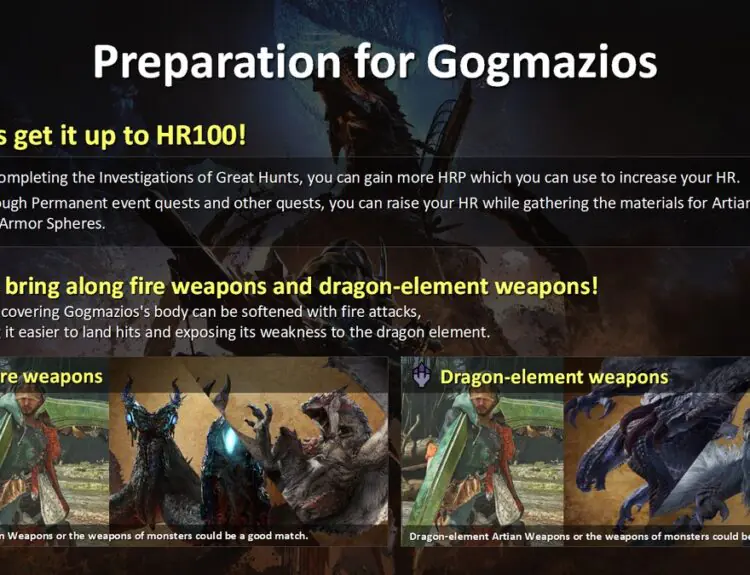Monster Hunter's Gogmazios Returns in TU4 With Fiery New Mechanic