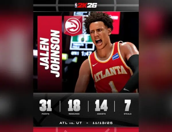 NBA 2K Fans Demand Jalen Johnson Rating Update After Career Night