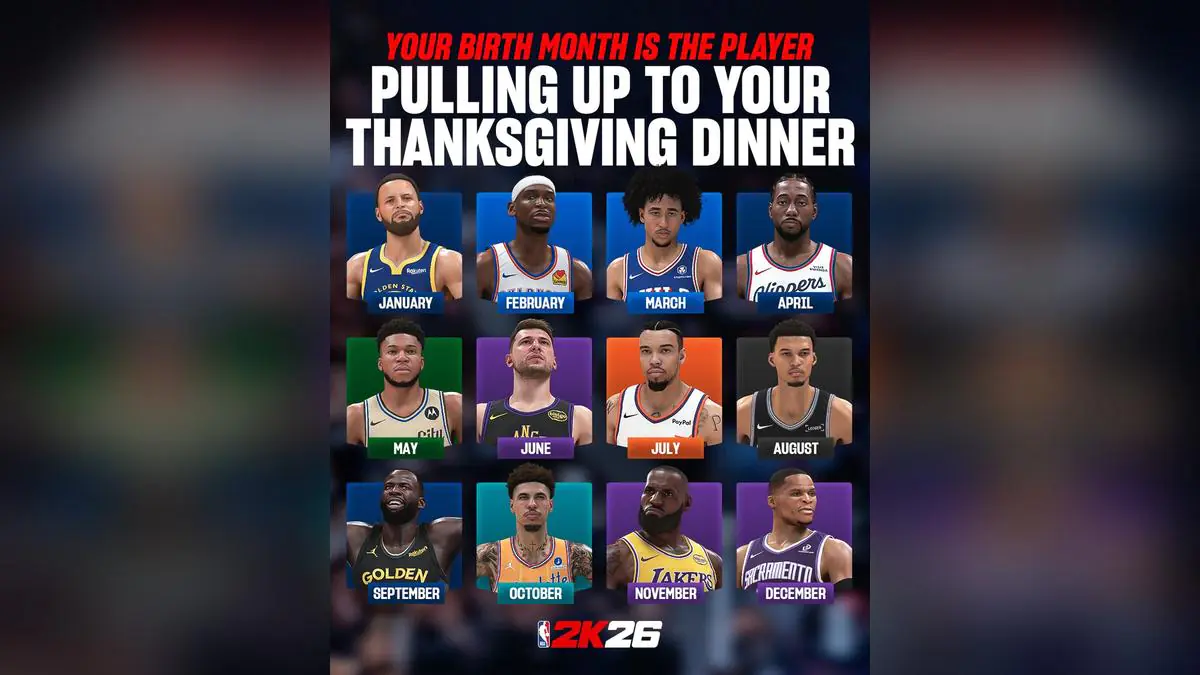 NBA 2K's Thanksgiving Tweet Sparks Hilarious Player Reactions