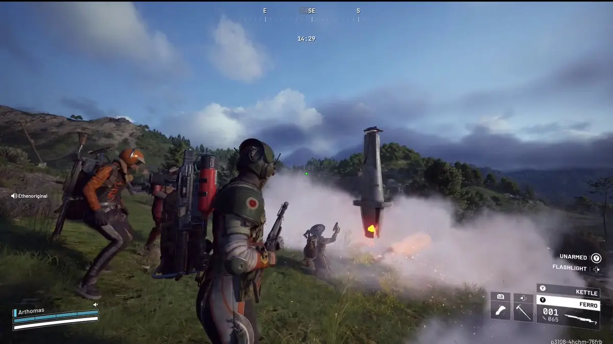 ARC Raiders Player Attaches to Rocket, Gets Launched Into Space