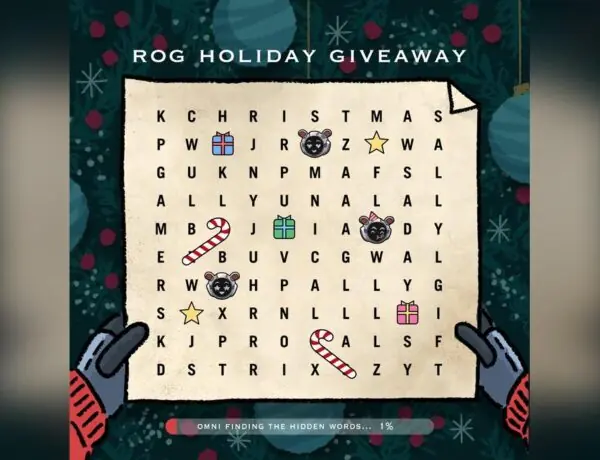 ASUS ROG's Christmas Giveaway Sparks Word Search Frenzy for Xbox Ally