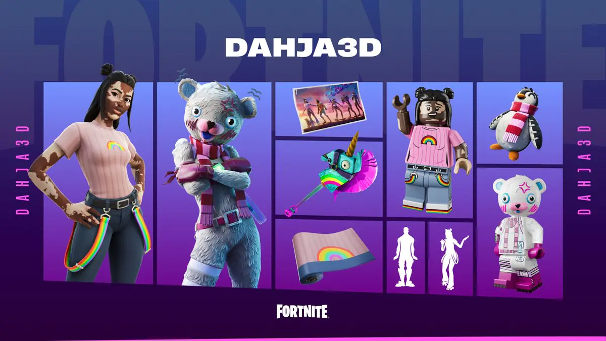 Fortnite's Gwinny Gang Bundle Returns for Winterfest 2025, Dahja Celebrates Epic Comeback