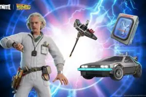 Fortnite's Latest Crossover is Heavy: Doc Brown and the DeLorean Time Machine Arrive