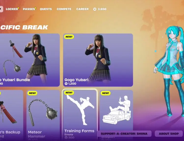 Fortnite's New GoGo Yubari Set Is Out Now and Players Are Hyped
