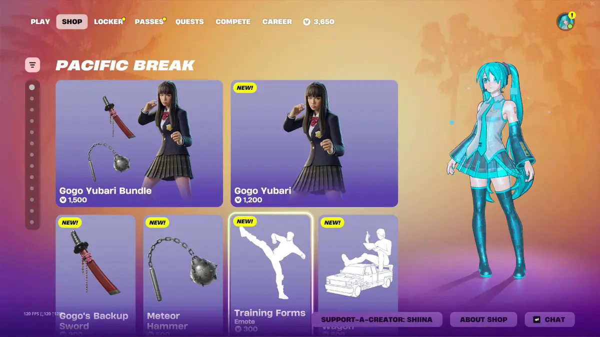 Fortnite's New GoGo Yubari Set Is Out Now and Players Are Hyped
