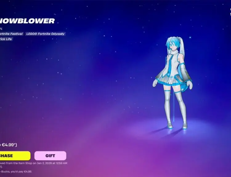 Fortnite's Snowblower Emote Finally Drops After Two Years of Waiting