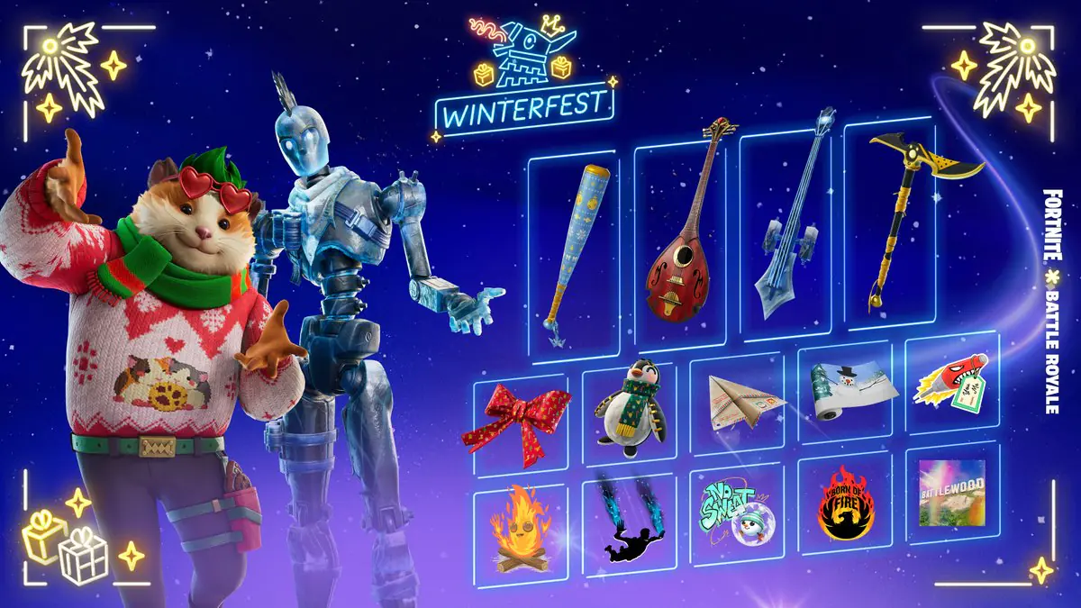 Fortnite's Winterfest 2024 Brings Back Lt. Winter With 14 Daily Gifts