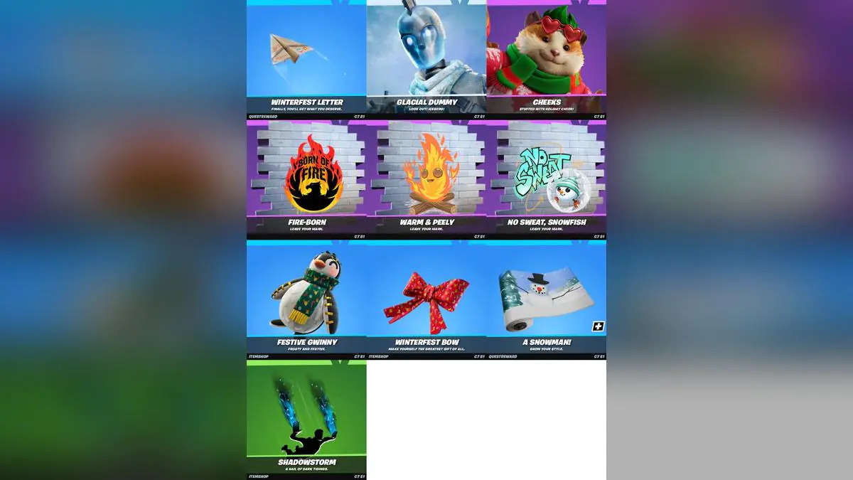 Fortnite's Winterfest 2024 Cabin Rewards Leaked - No Harry Potter In Sight