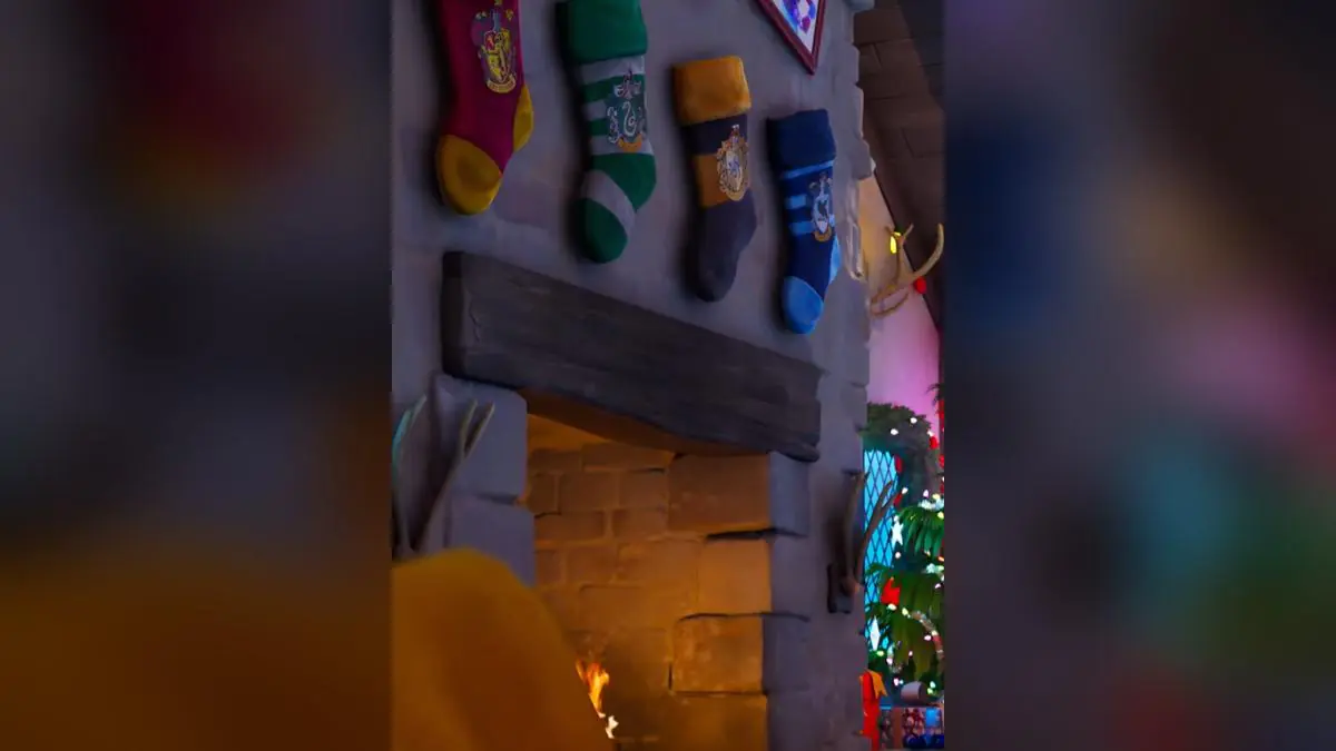 Fortnite's Winterfest Cabin Returns With Hogwarts Legacy Socks Tease