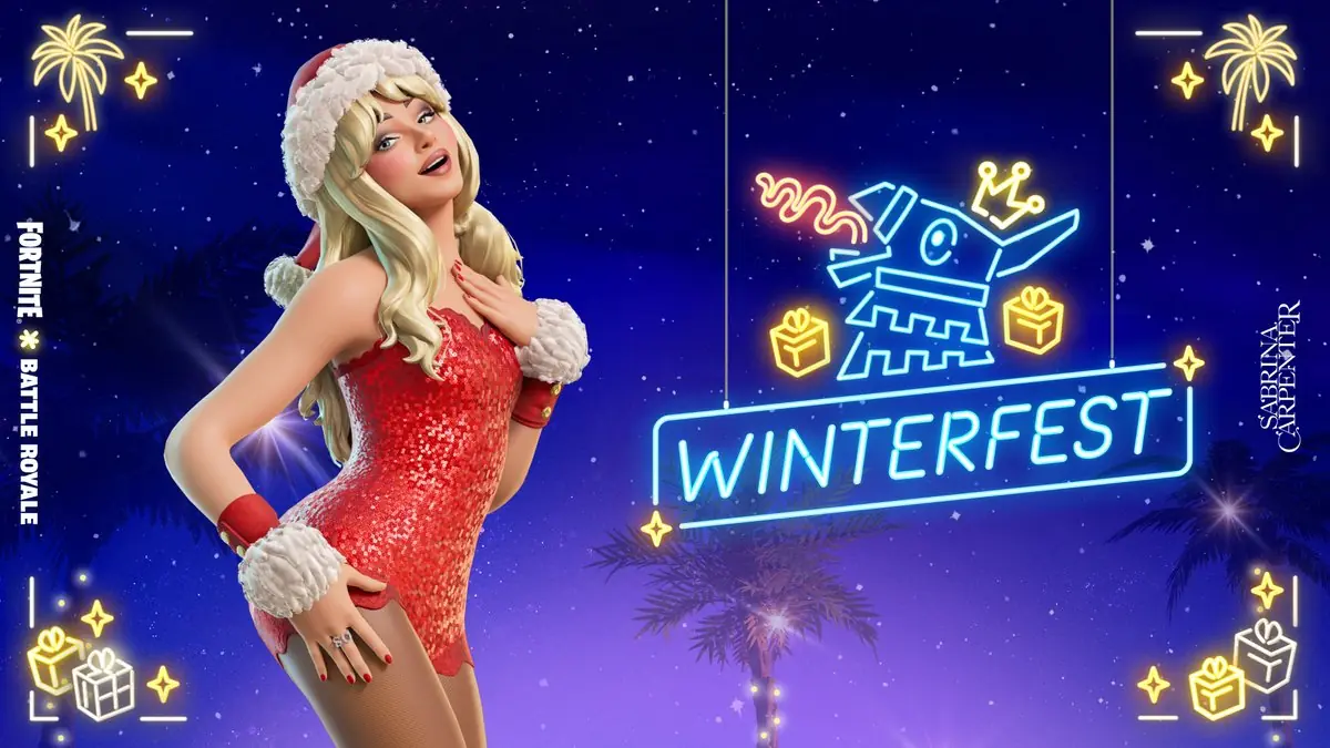 Fortnite's Winterfest Gets a Jolt with Sabrina Carpenter Skin