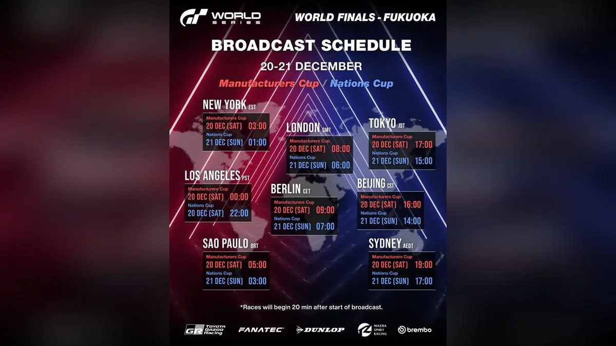 Gran Turismo World Series 2025 Nations Cup Finale is Tonight