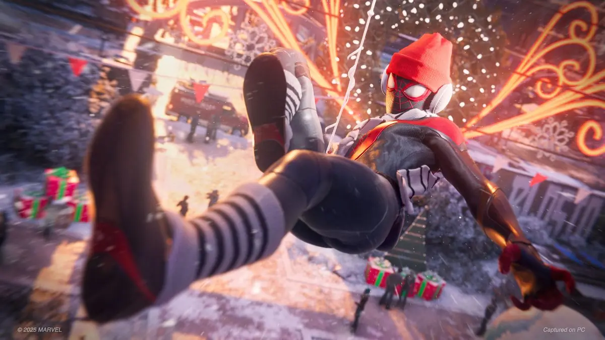 Insomniac's Miles Morales PC Tweet Sparks Fan Demands and Holiday Vibes