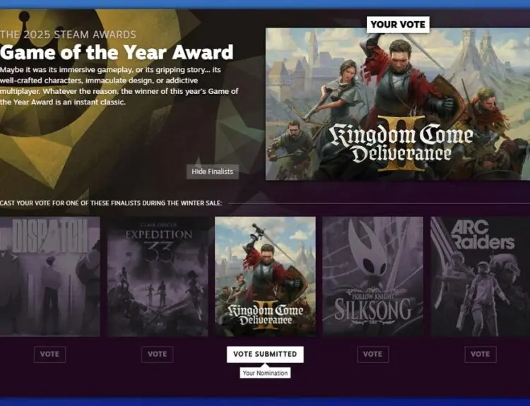 Kingdom Come Deliverance 2 Devs Joke About Steam Awards, Players React