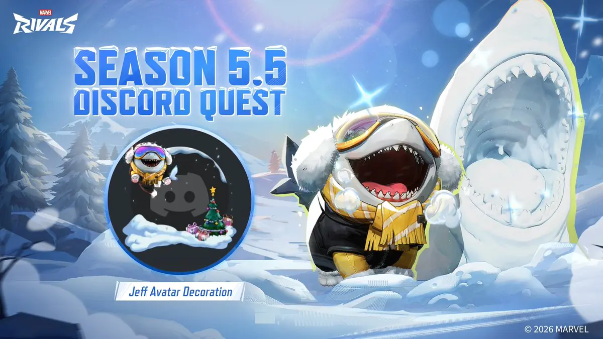 Marvel Rivals Drops a Jeff the Land Shark Avatar in New Discord Quest Event