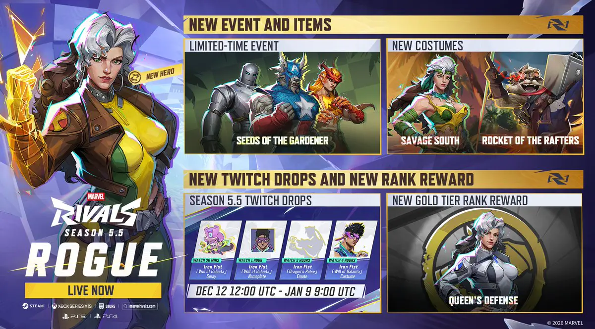 Marvel Rivals Season 5.5 Drops With New Hero And Player Backlash