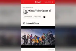 Marvel Rivals Snags a Spot on TIME's Best Games of 2025 List