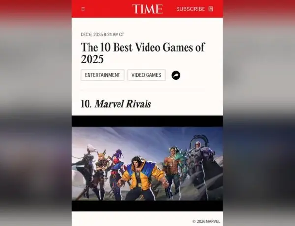 Marvel Rivals Snags a Spot on TIME's Best Games of 2025 List