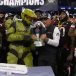 Master Chief Crashes the Xbox Bowl, Hands Out Trophy Like a Boss