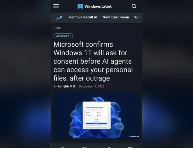 Microsoft Finally Listens: Windows 11 AI Will Ask Before Snooping
