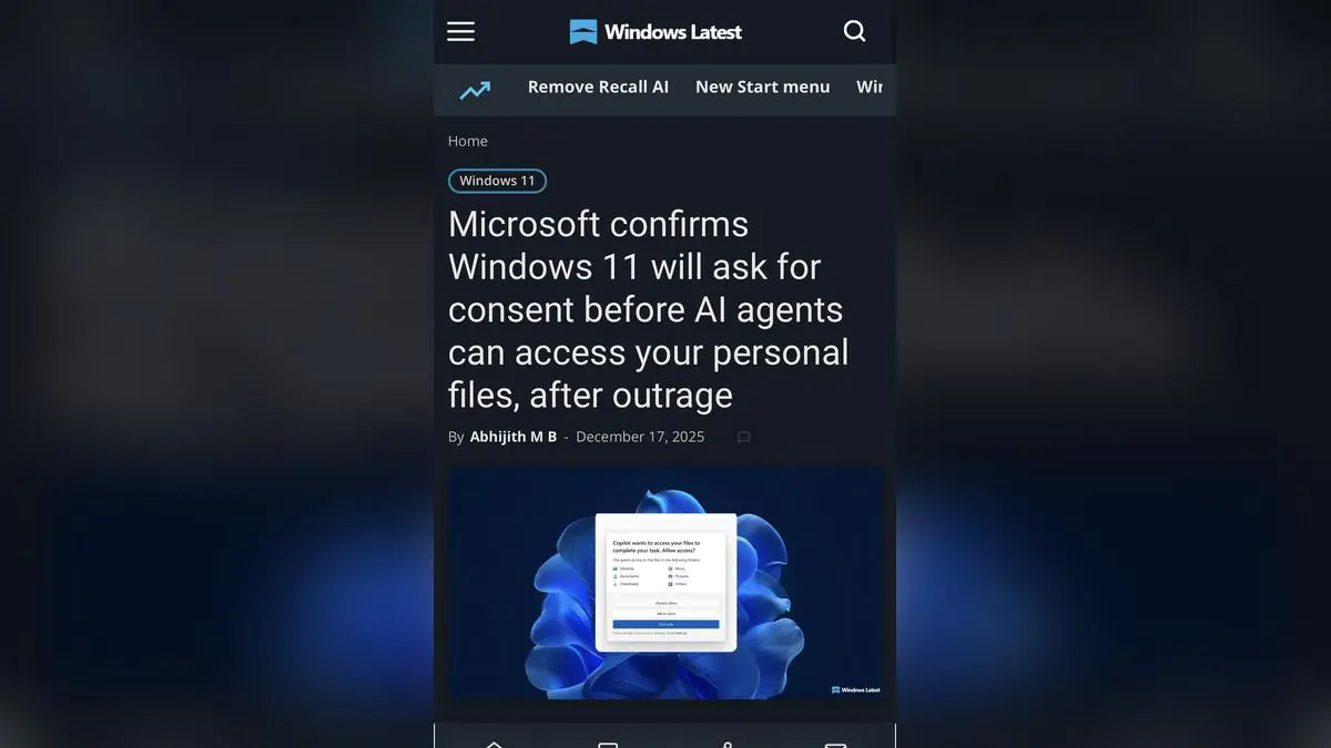 Microsoft Finally Listens: Windows 11 AI Will Ask Before Snooping