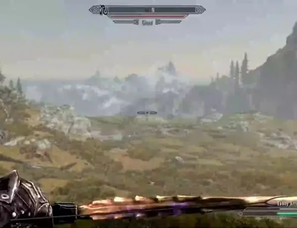 Skyrim Player Lands Insane Mile-Long Snipe on a Giant
