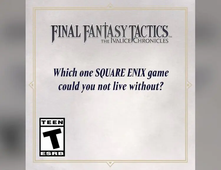 Square Enix Dev Reveals Her 'Can't Live Without' Game, Fans Go Wild