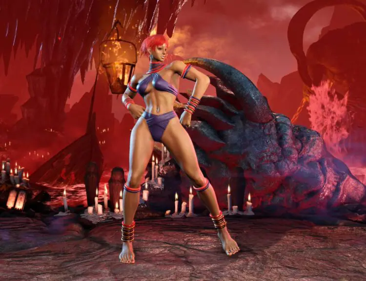 Street Fighter 6's Elena Gets a Fiendish Akuma-Inspired Outfit