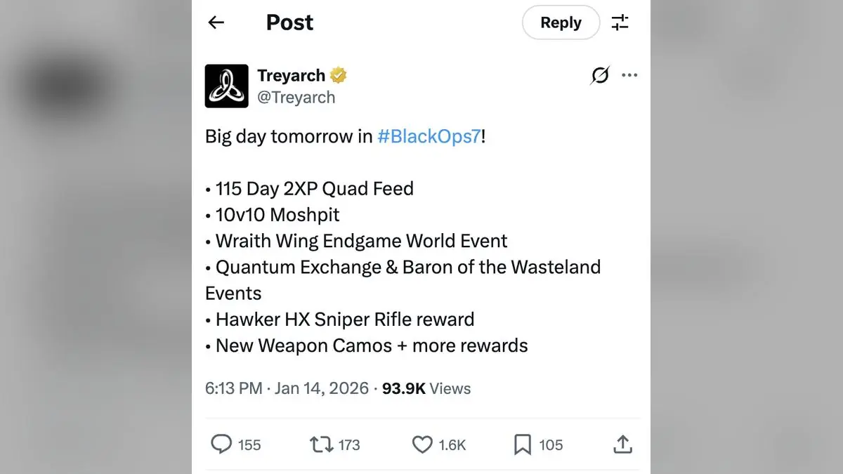 Call of Duty Black Ops 7 Gets Chaotic 10v10 Playlist for 115 Day