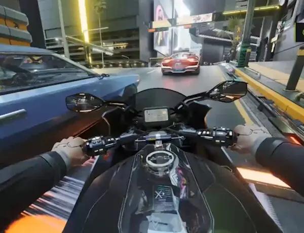 Cyberpunk 2077 Player's Immersive Motorcycle Mod Makes Night City Feel Real