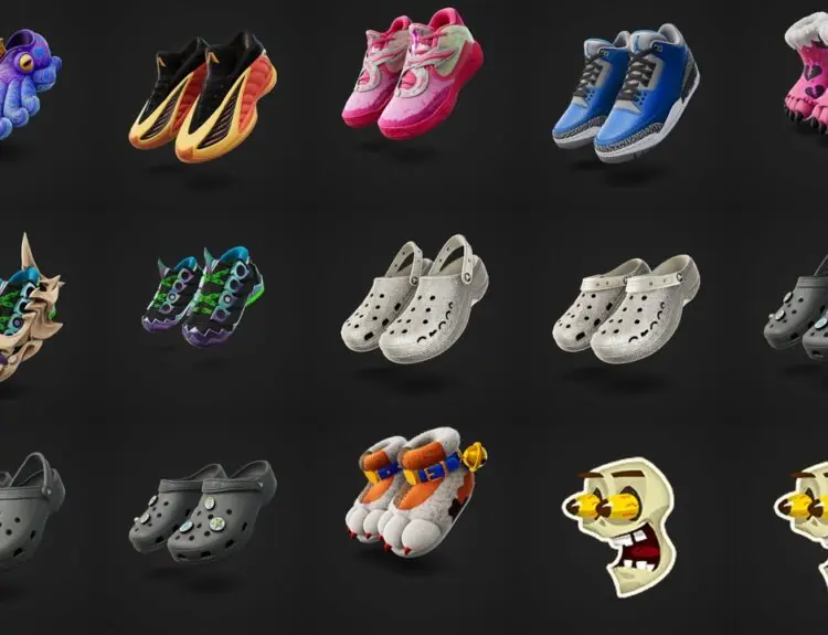 Fortnite Leak Reveals Upcoming Kicks, Including Black Crocs and More