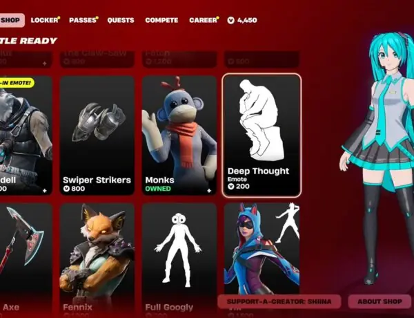 Fortnite's 'Thinking' Emote Finally Drops After 900 Days in the Vault