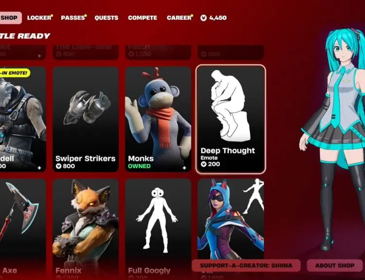 Fortnite's 'Thinking' Emote Finally Drops After 900 Days in the Vault