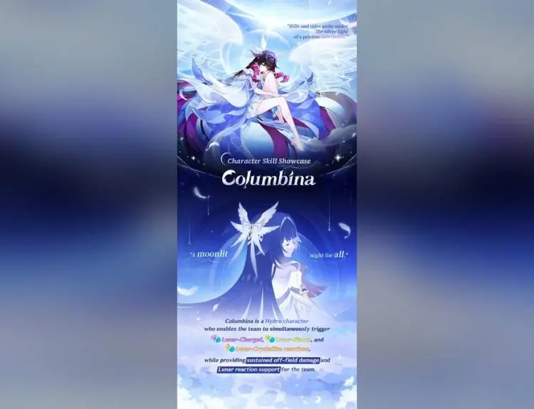 Genshin Impact's Columbina Skill Showcase Drops, Gamers Already Calling Her 'Wife'