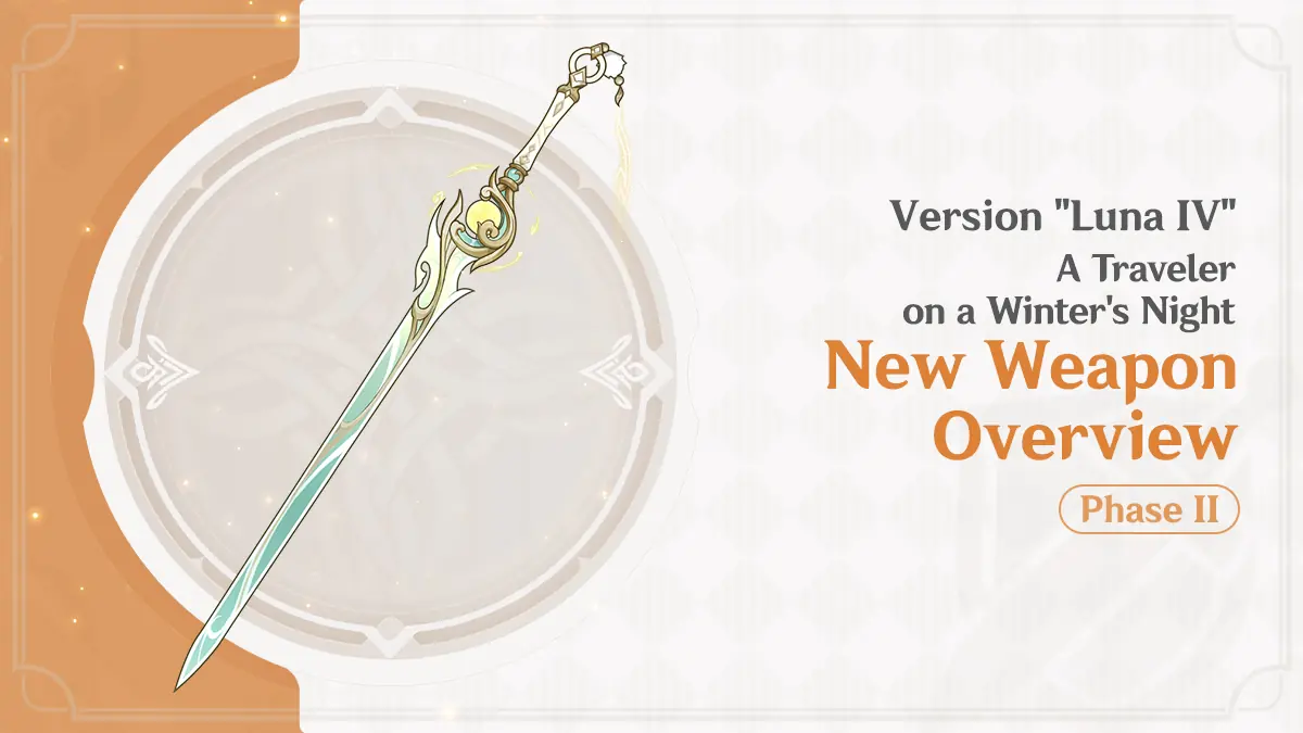 Genshin Impact's Luna IV Update Reveals New Weapon and Gamers Are Already Debating Its Power