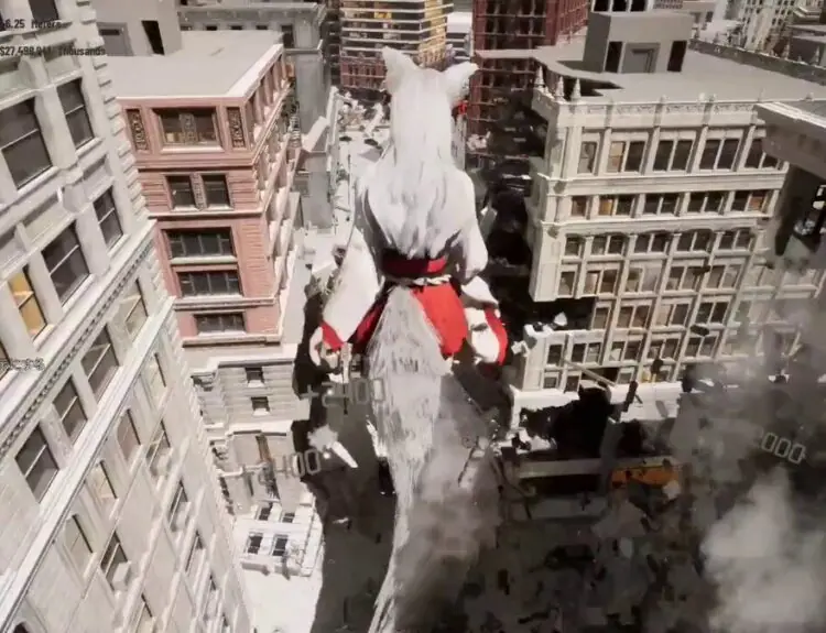 Giantess Playground Steam Game Lets You Be a Giant Woman Destroying a City