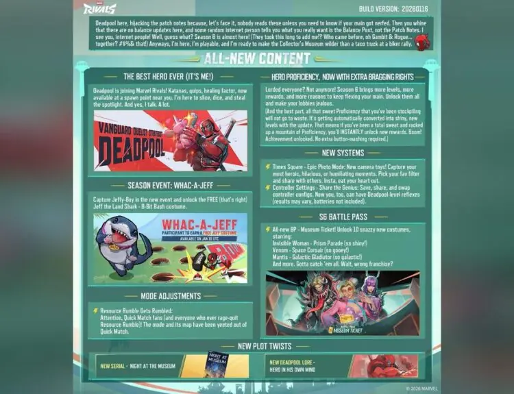 Marvel Rivals Season 6.0 Drops With New Hero, Skins, and Player Backlash