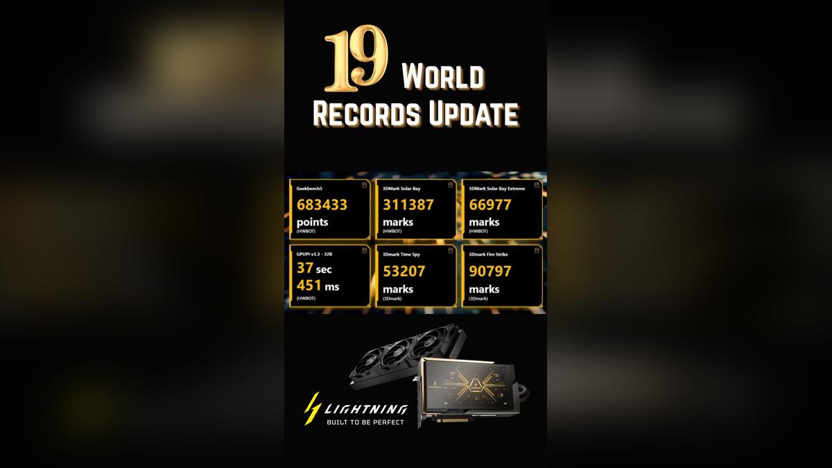 MSI’s RTX 5090 Lightning Z Shatters 19 World Records, Gamers Share Epic Stories